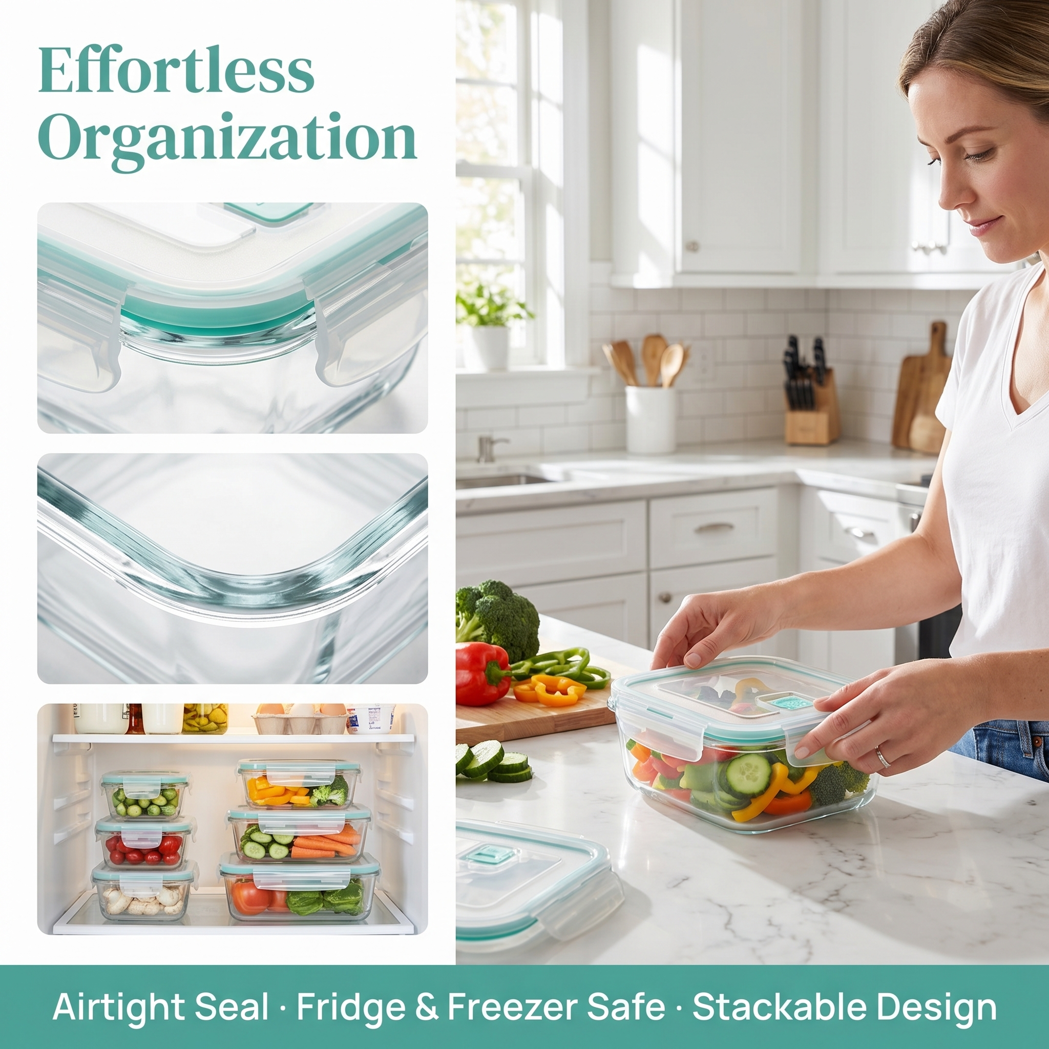 A set of 8 food storage contai - огляд і ціна Food Storage Boxes