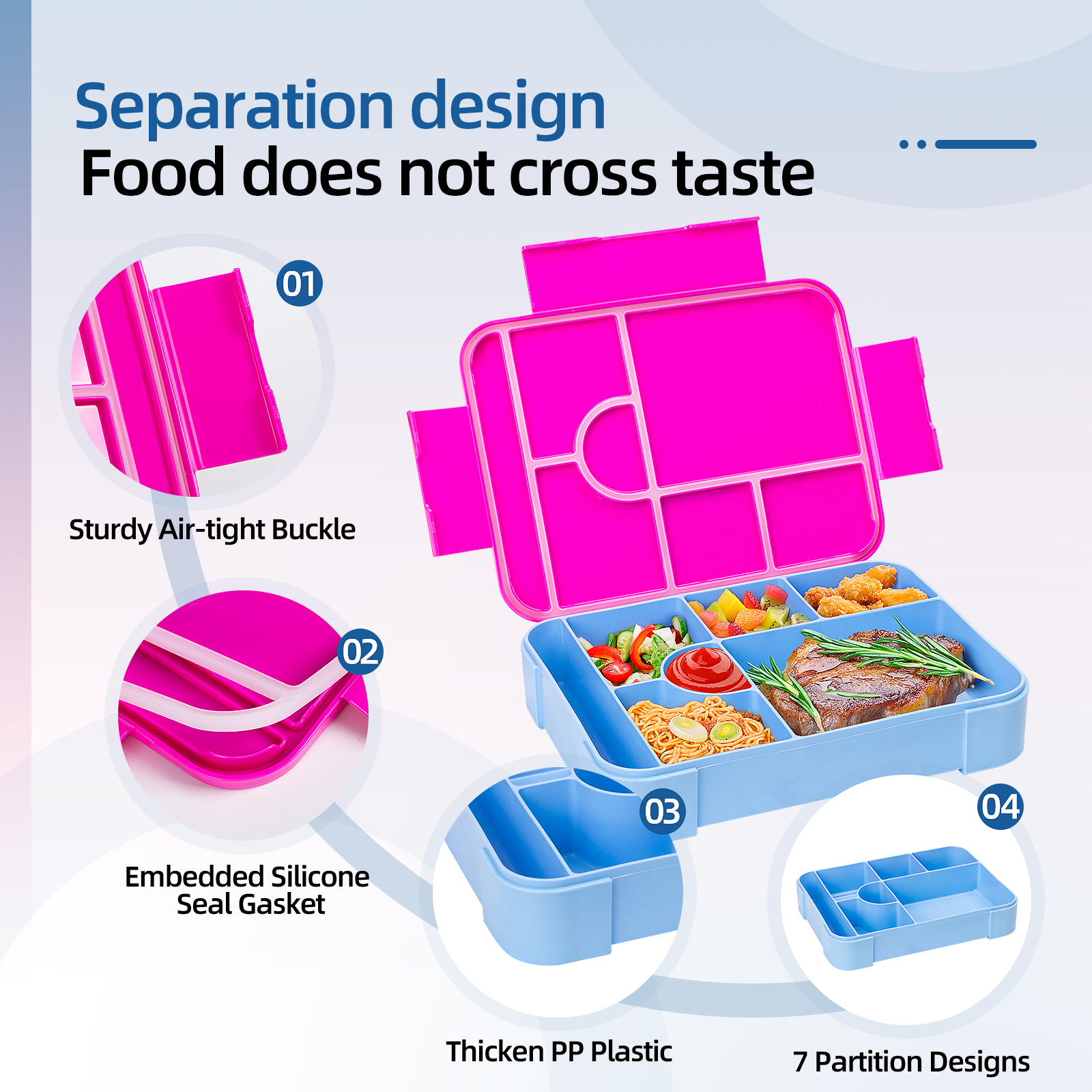 Adorable Pattern Kids Lunch Bo - огляд і ціна Food Storage Dividers