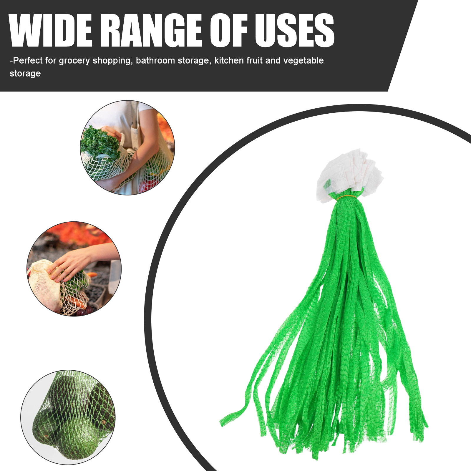 100Pcs Mesh Produce Bags Reusa - огляд і ціна Produce Bag Reusable Mesh
