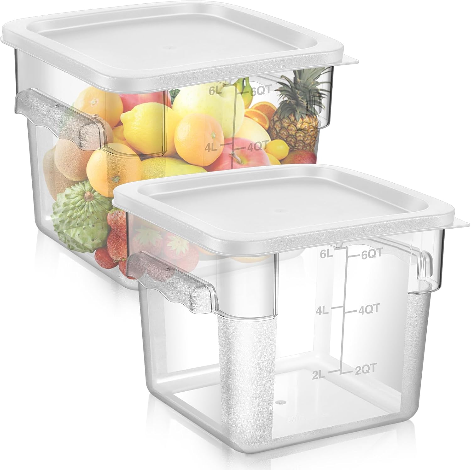 2 Pieces Square Food Storage C - огляд і ціна Food Storage Square Containers