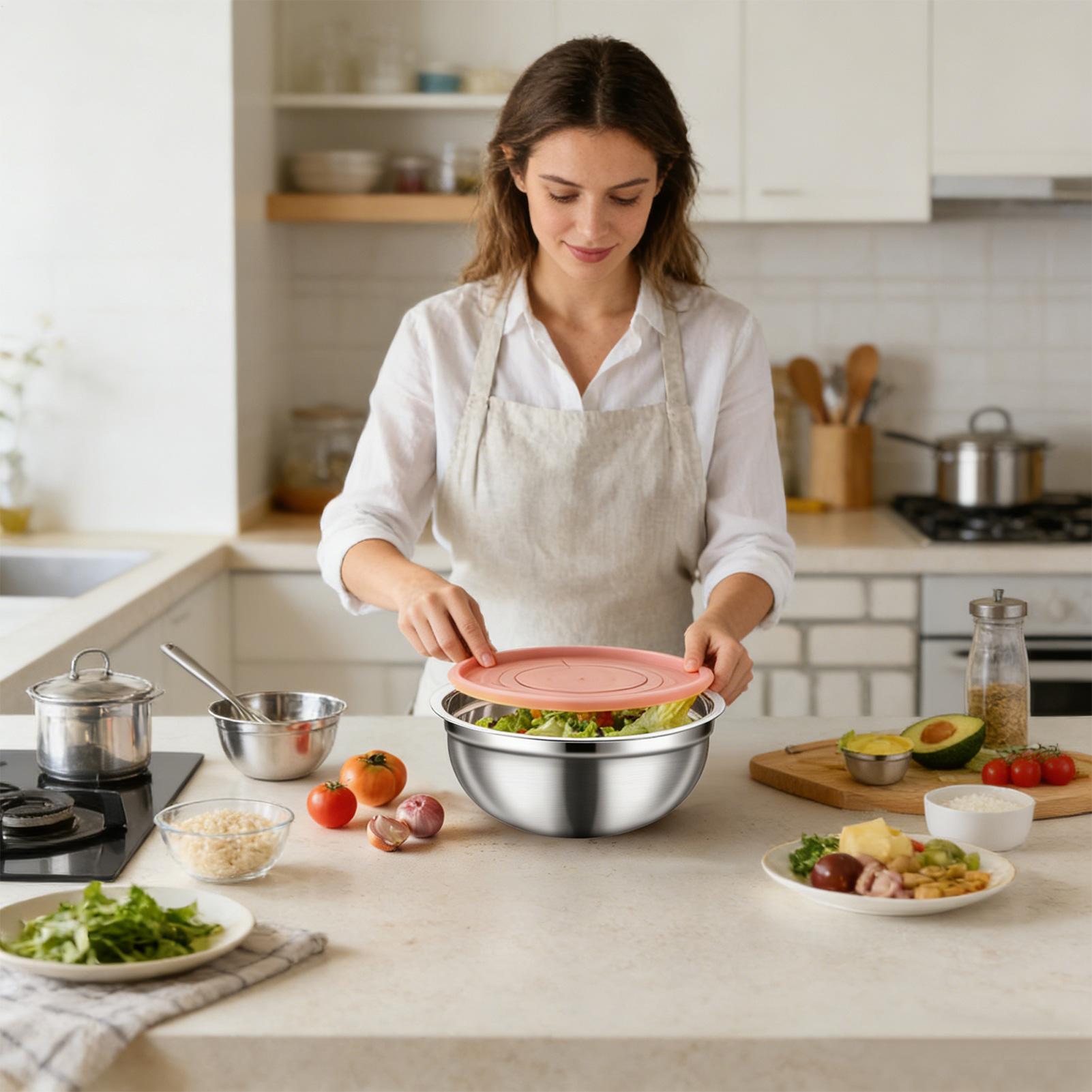 Metal Mixing Bowls Nesting Rou - огляд і ціна Food Storage Safe