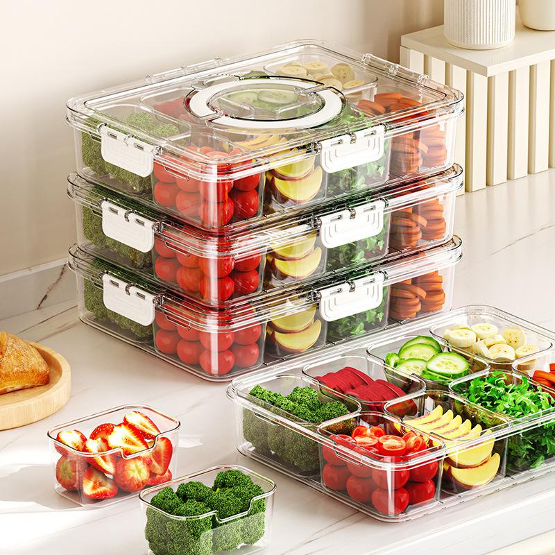 Divided Plate With Lid Food St - огляд і ціна Food Storage Dividers