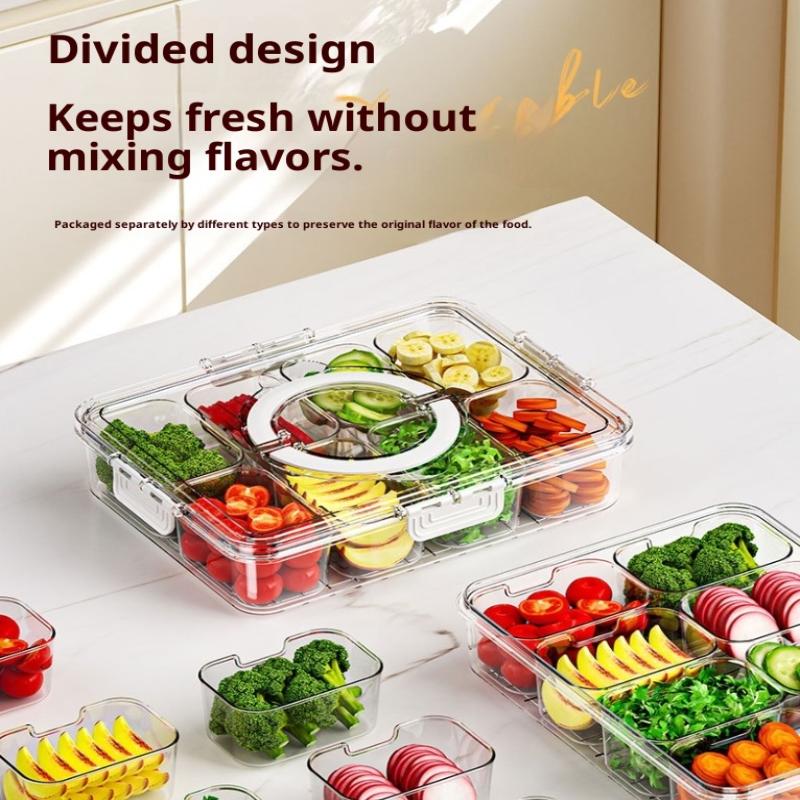 Divided Plate With Lid Food St - огляд і ціна Food Storage Dividers