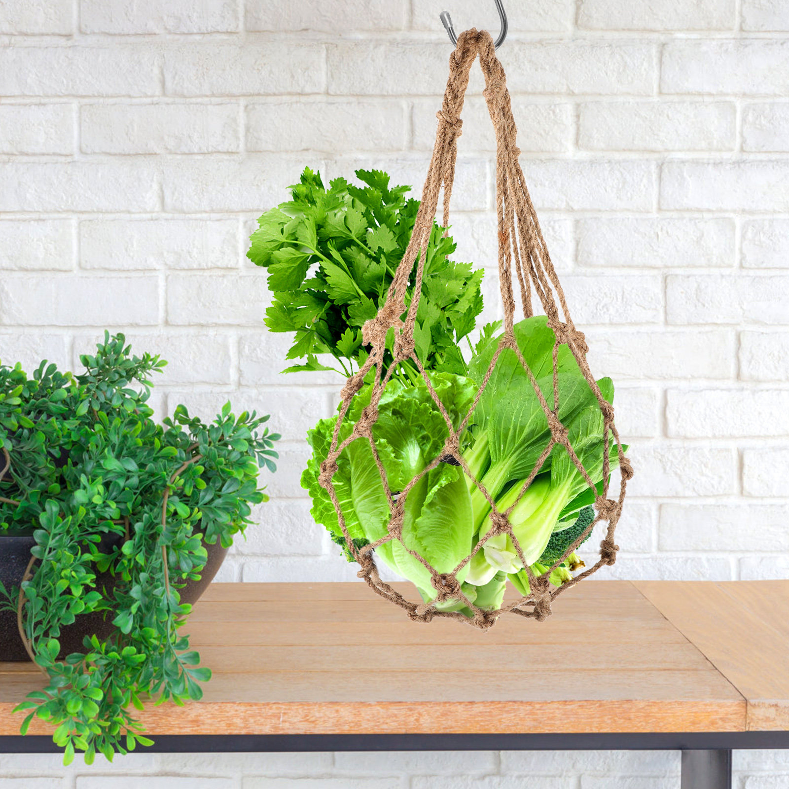 Reusable Woven Jute Rope Fruit - огляд і ціна Produce Bag Reusable Mesh