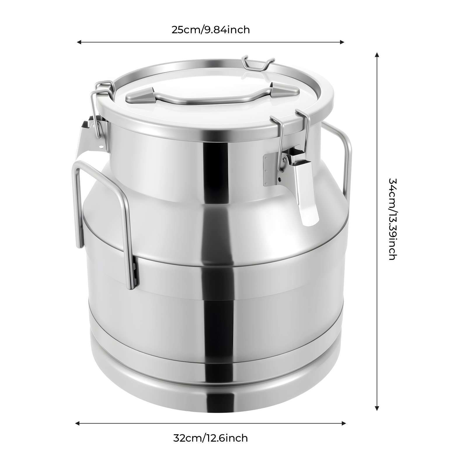 20L Milk Can 201 Non-magnetic  - огляд і ціна Food Storage Tank