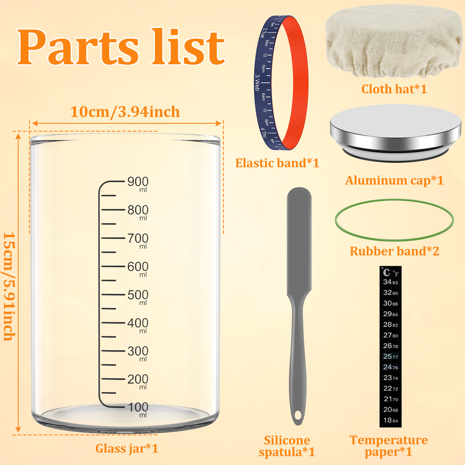 Sourdough Starter Jar Kit 900m - огляд і ціна Food Storage Tank