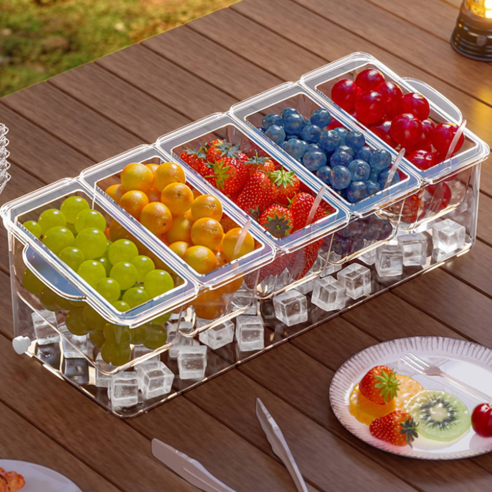 5 Compartment Food Container T - огляд і ціна Food Storage With Dividers