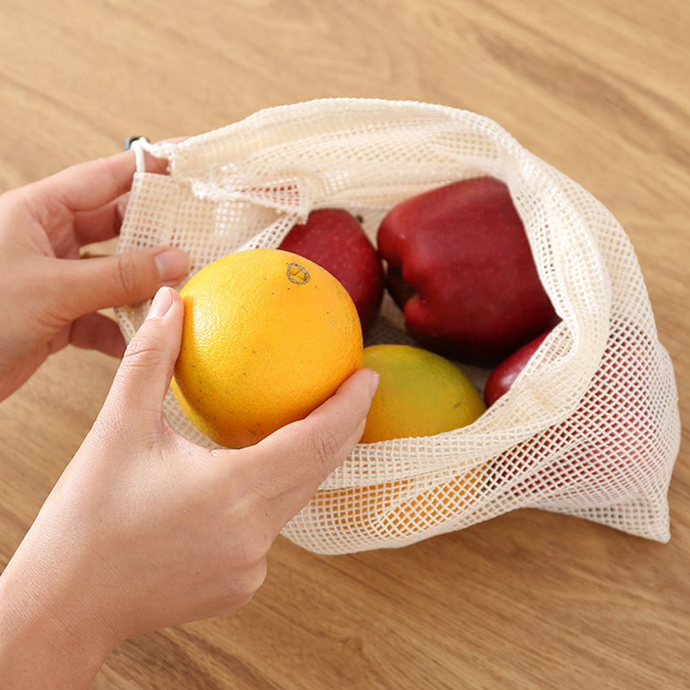 Reusable Cotton Mesh Produce B - огляд і ціна Produce Bag Reusable Mesh