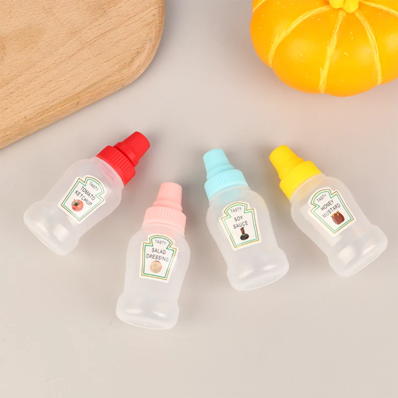 4Pcs/set Mini Sauce Bottle Ket - огляд і ціна Herb Keeper Container