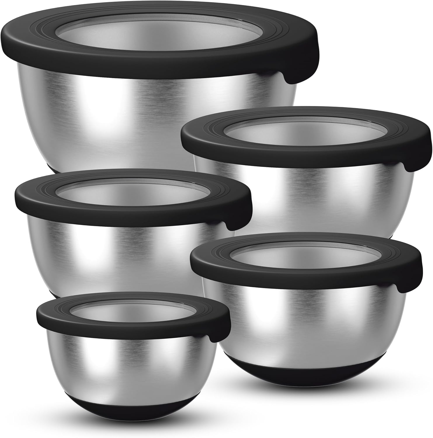 Stainless Steel Mixing Bowls w - огляд і ціна Storage Food Prep