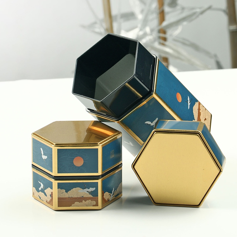 Creative Hexagonal Teapot Tin  - огляд і ціна Food Storage Tank