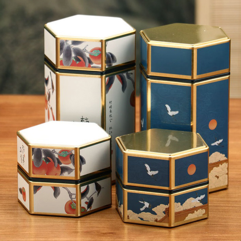 Creative Hexagonal Teapot Tin  - огляд і ціна Food Storage Tank