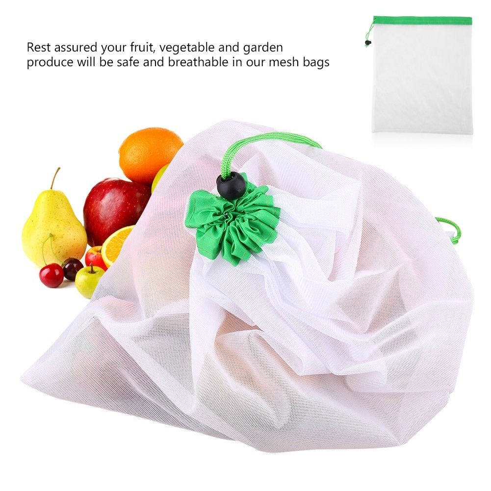12Pcs Reusable Mesh Produce Ba - огляд і ціна Produce Bag Reusable Mesh