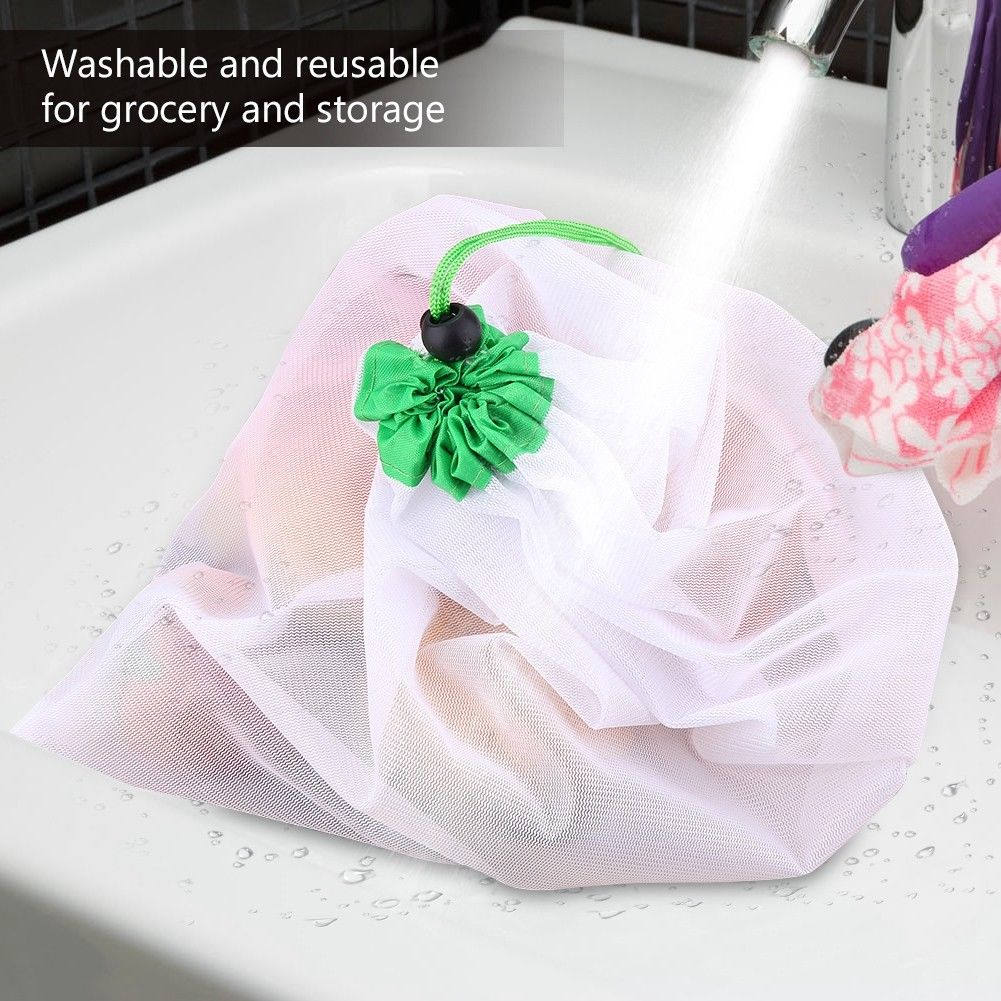 12Pcs Reusable Mesh Produce Ba - огляд і ціна Produce Bag Reusable Mesh