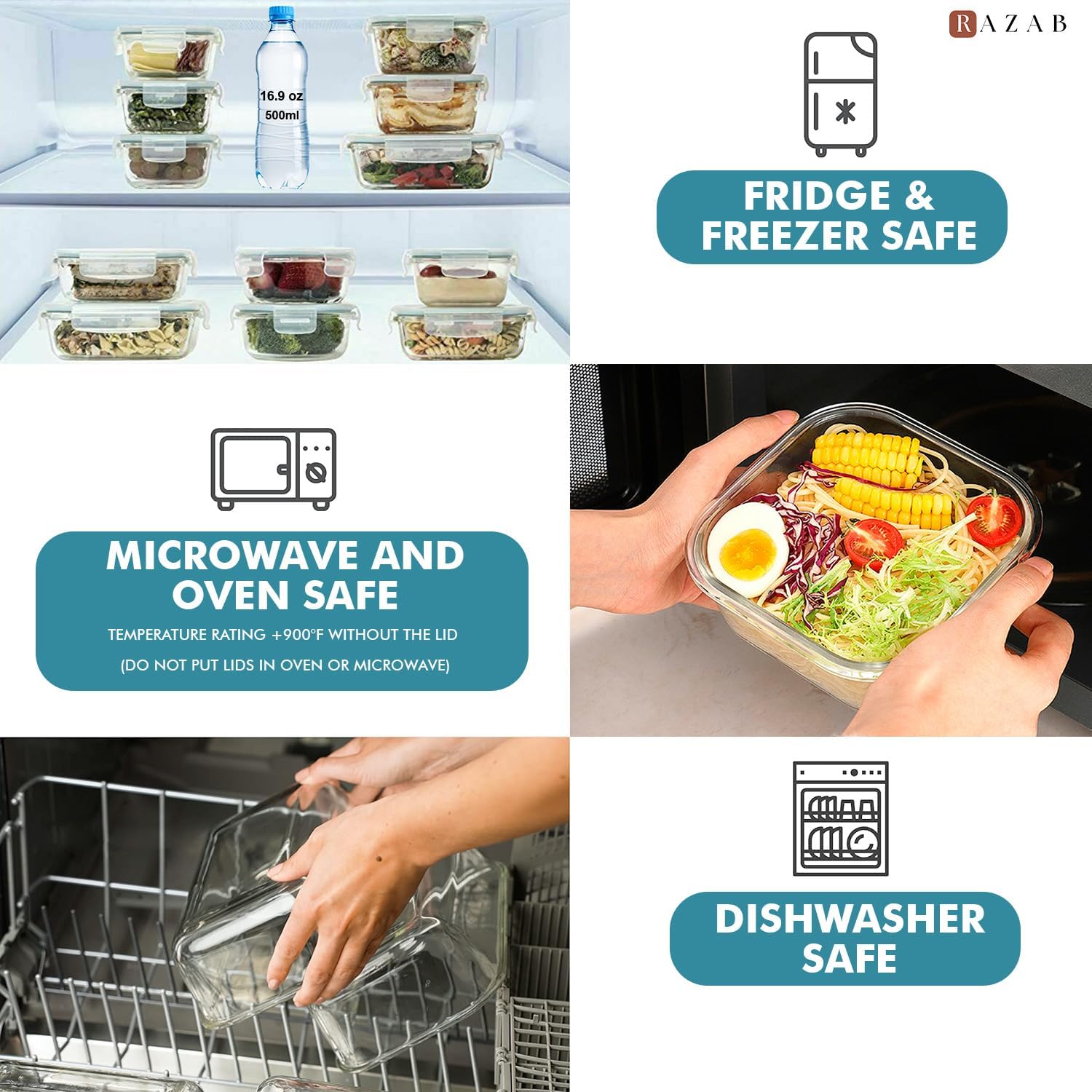 24 Pc Airtight Glass Food Stor - огляд і ціна Storage Food Prep