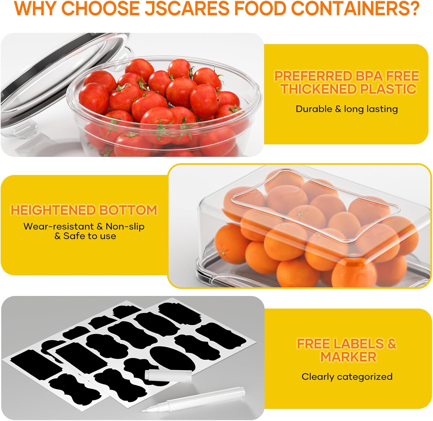 52 PCS Food Storage Containers - огляд і ціна Storage Food Prep