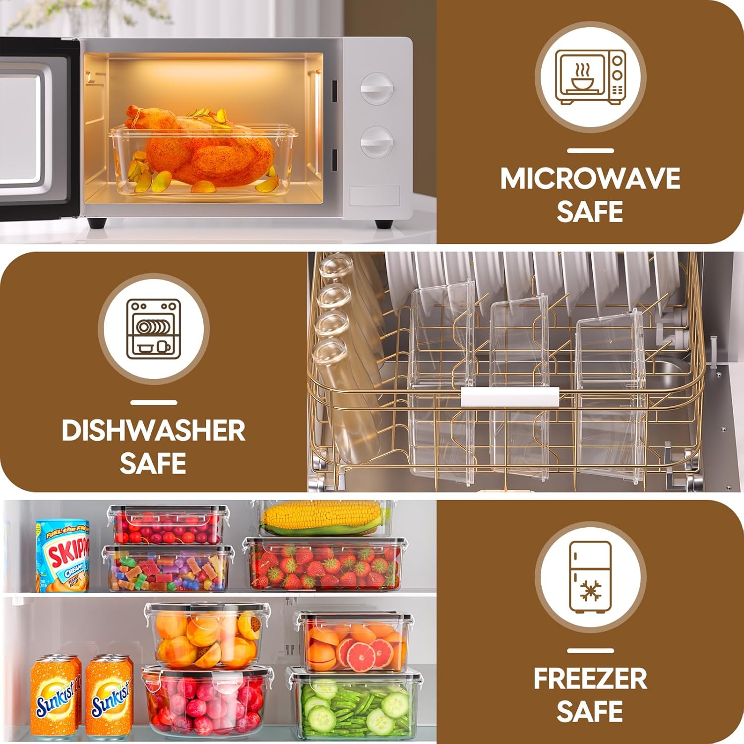 70 Piece Food Storage Containe - огляд і ціна Storage Food Prep