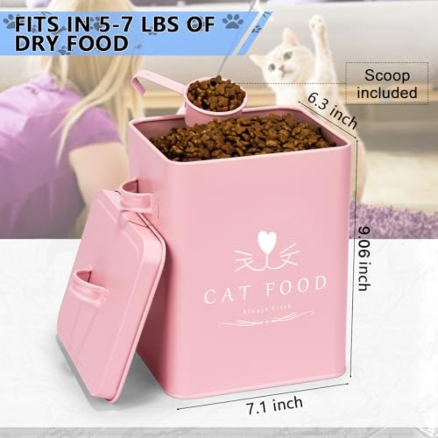 Farmhouse Cat Food and Treats  - огляд і ціна Food Storage With Scoop