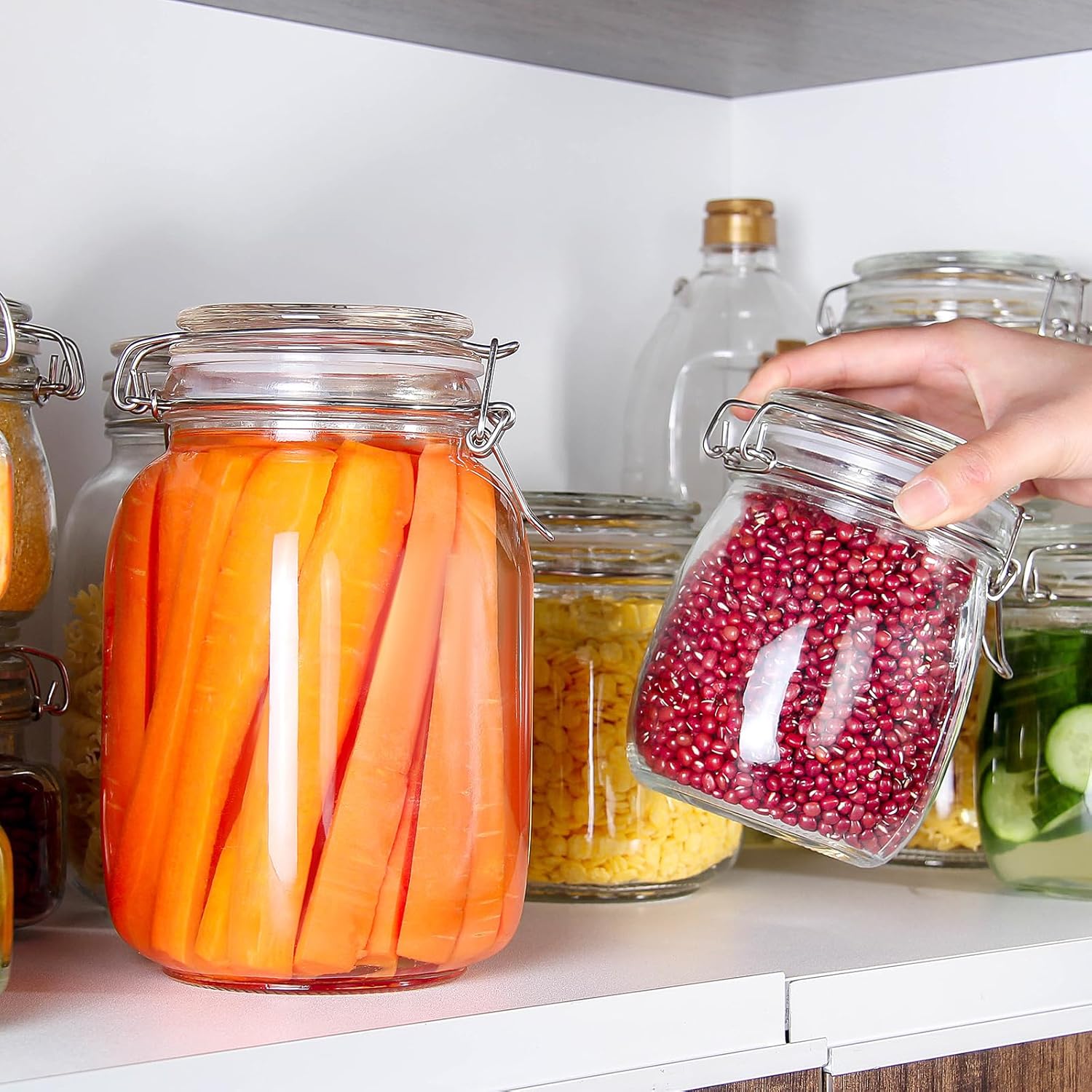 24oz Food Storage Canister Gla - огляд і ціна Food Storage With Glass Lids