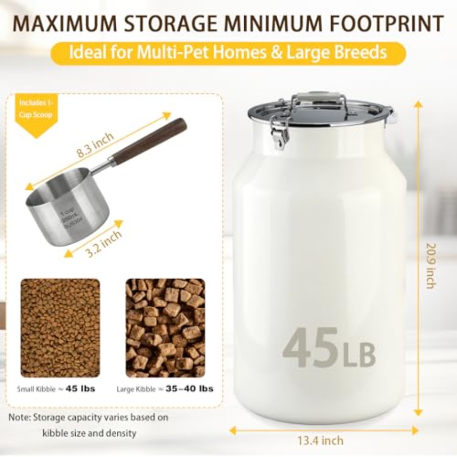 Pet food storage container for - огляд і ціна Food Storage With Scoop