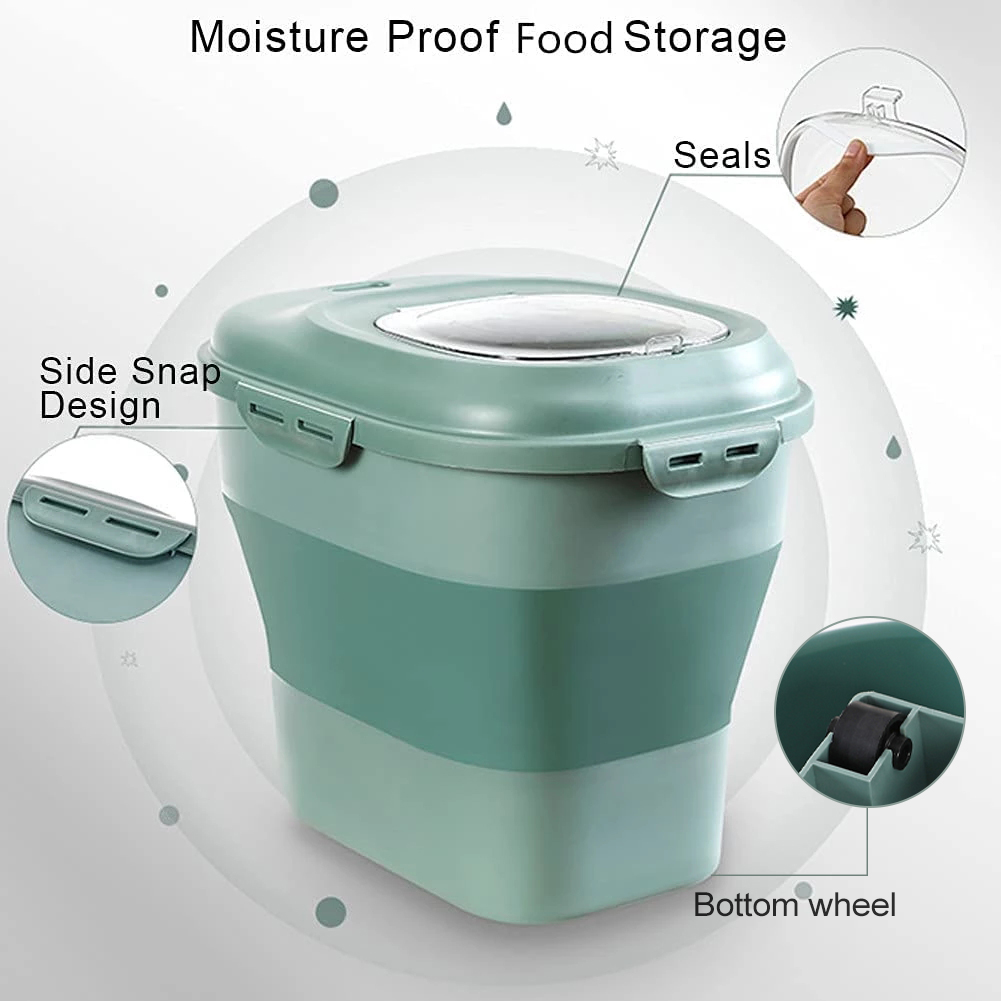 Foldable Pet Food Storage Cont - огляд і ціна Food Storage Large Plastic Containers