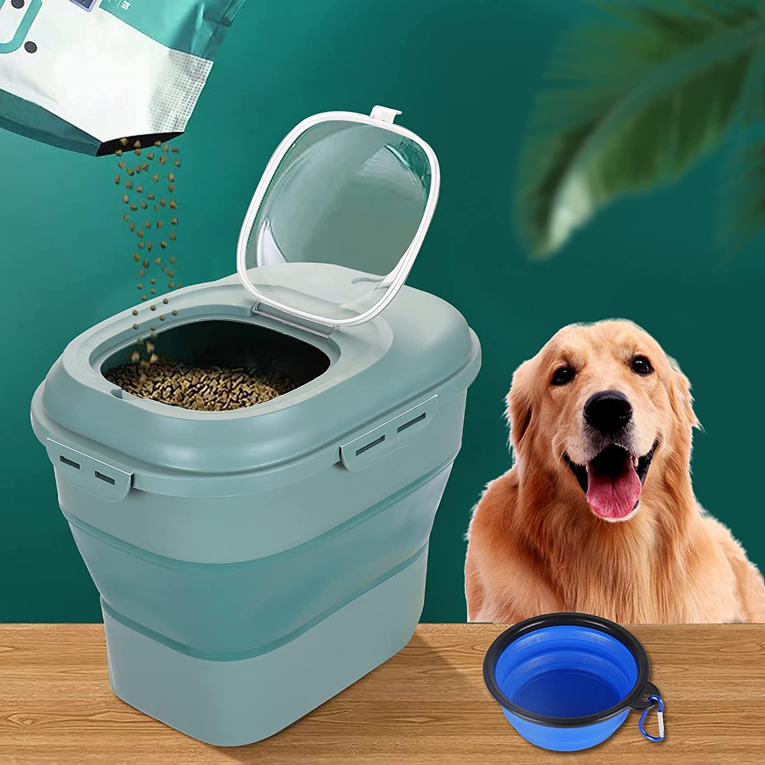 Foldable Pet Food Storage Cont - огляд і ціна Food Storage Large Plastic Containers