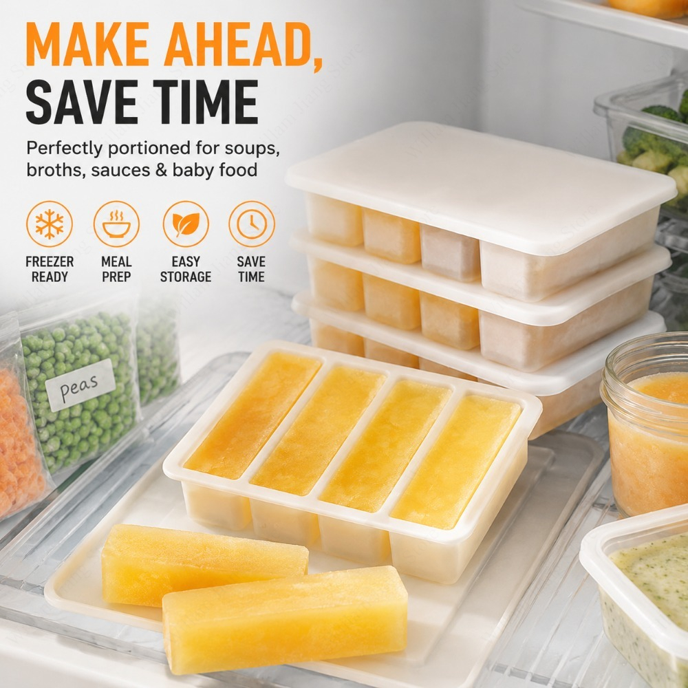 Durable Silicone Freezing Tray - огляд і ціна Storage Food Prep