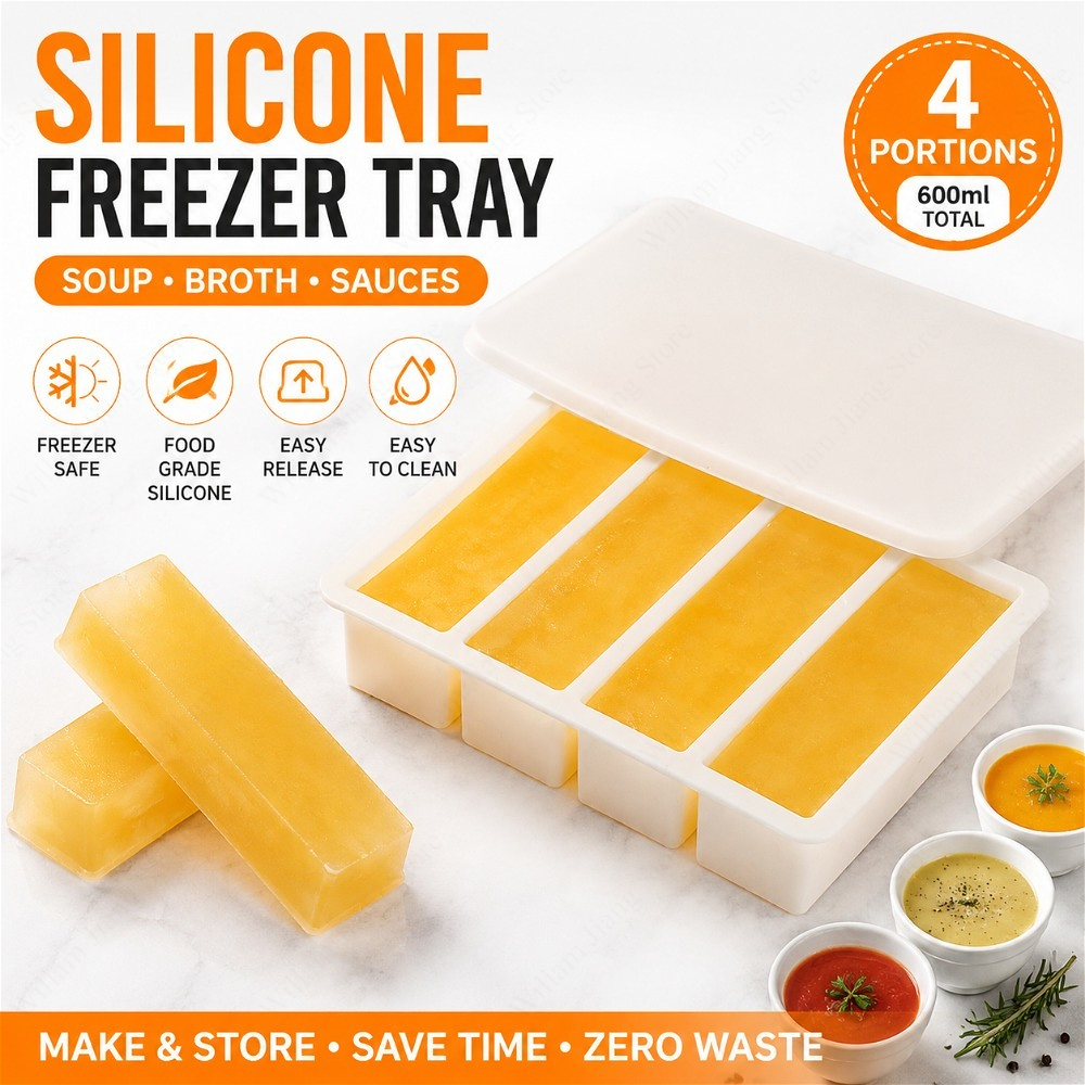 Durable Silicone Freezing Tray - огляд і ціна Storage Food Prep