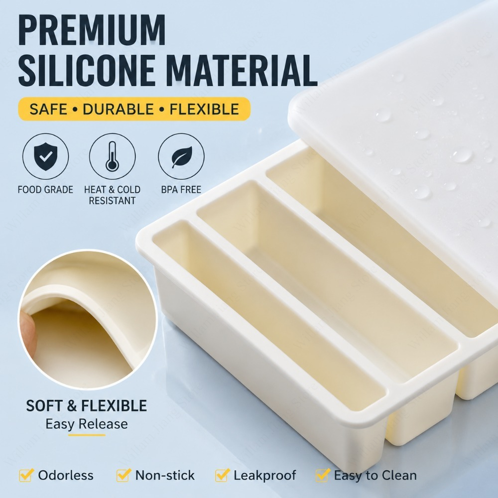 Durable Silicone Freezing Tray - огляд і ціна Storage Food Prep