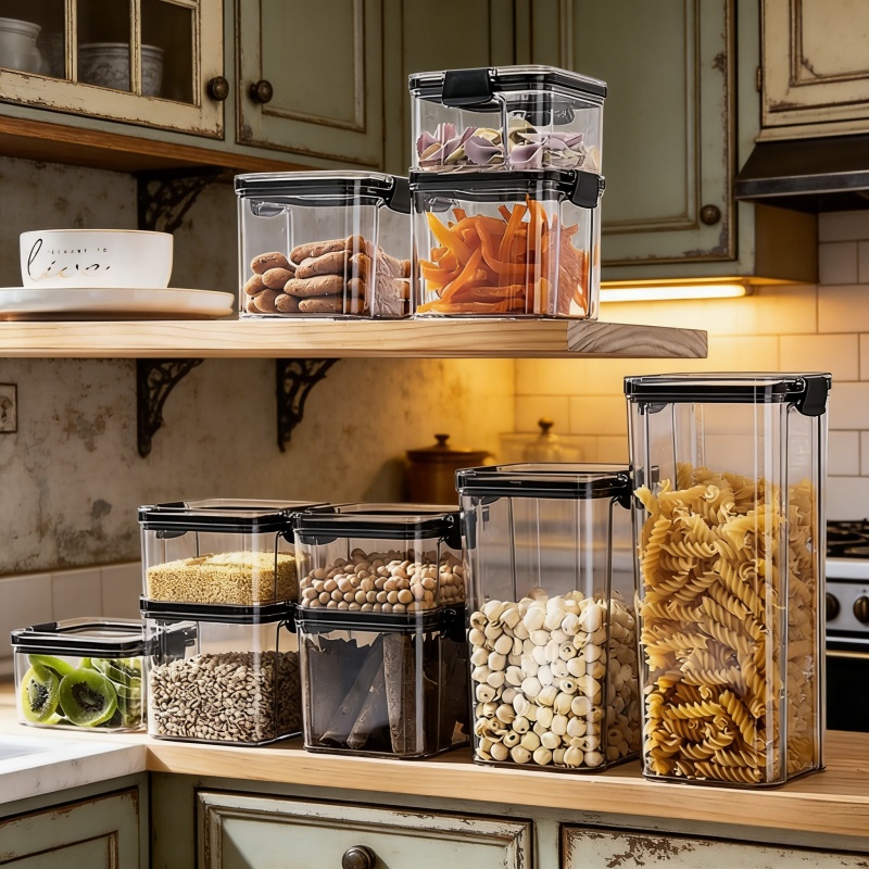 Transparent Airtight Food Stor - огляд і ціна Food Storage Large Plastic Containers