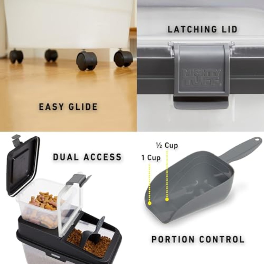 3 Piece Airtight Dog Food Stor - огляд і ціна Food Storage With Scoop