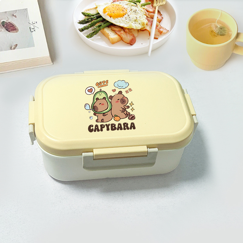 Capybara Bento Lunch Box Carto - огляд і ціна Food Storage Boxes