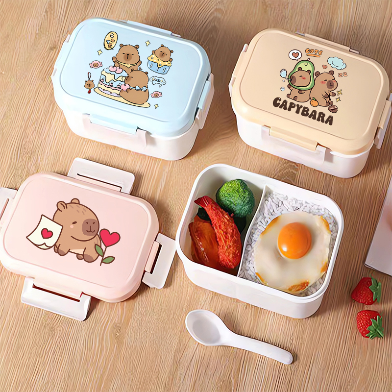 Capybara Bento Lunch Box Carto - огляд і ціна Food Storage Boxes