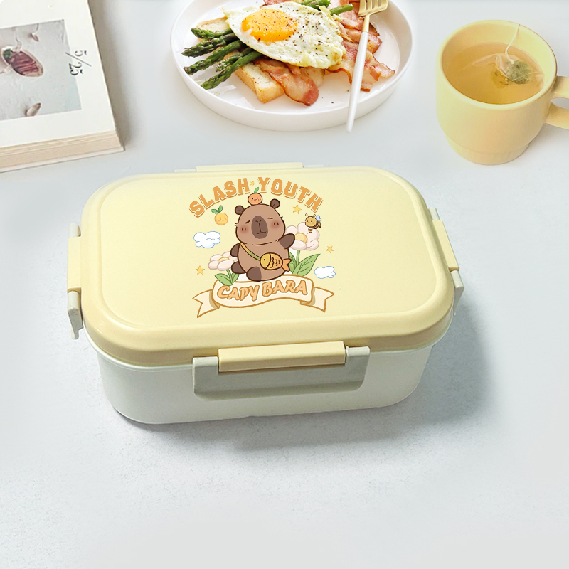 Capybara Bento Lunch Box Carto - огляд і ціна Food Storage Boxes