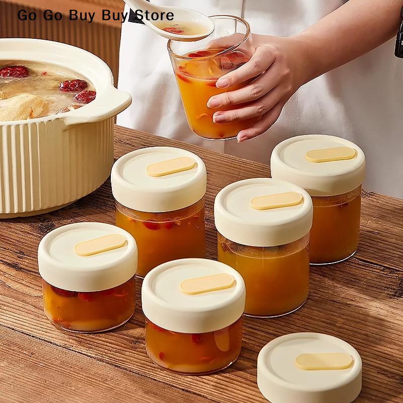 【ST】1Pc 240/400ML Glass Food S - огляд і ціна Food Storage With Glass Lids