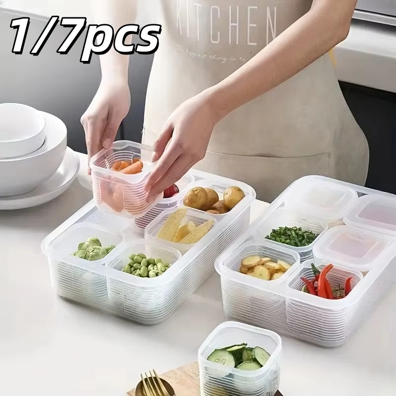 1/7pcs Food Storage Container  - огляд і ціна Food Storage Box Plastic