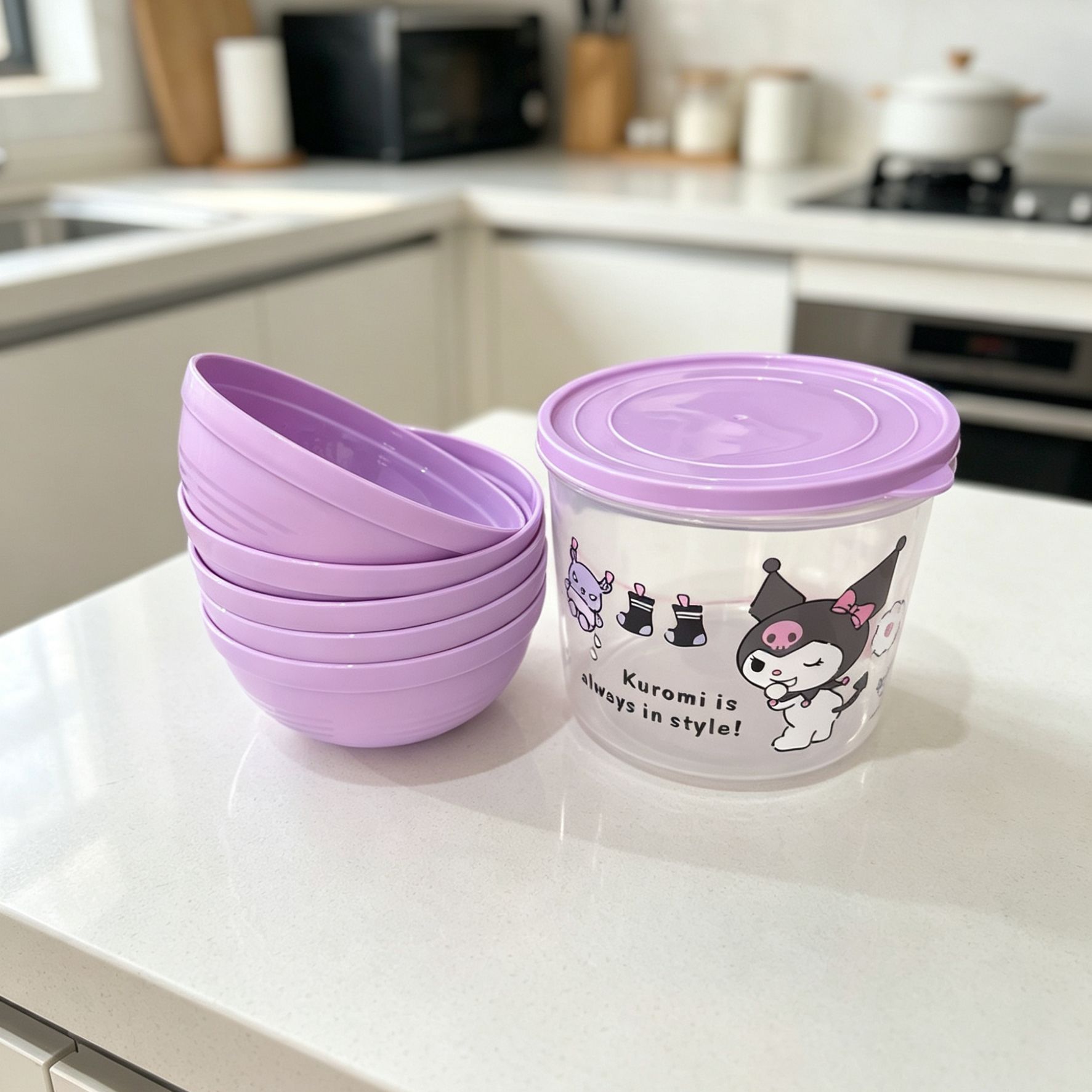 Anime Sanrio Round Hello Kitty - огляд і ціна Food Storage With Dividers