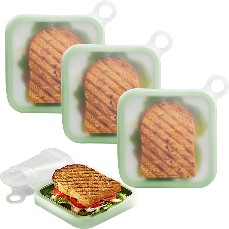 Silicone Sandwich Toast Bento  - огляд і ціна Food Storage With Scoop
