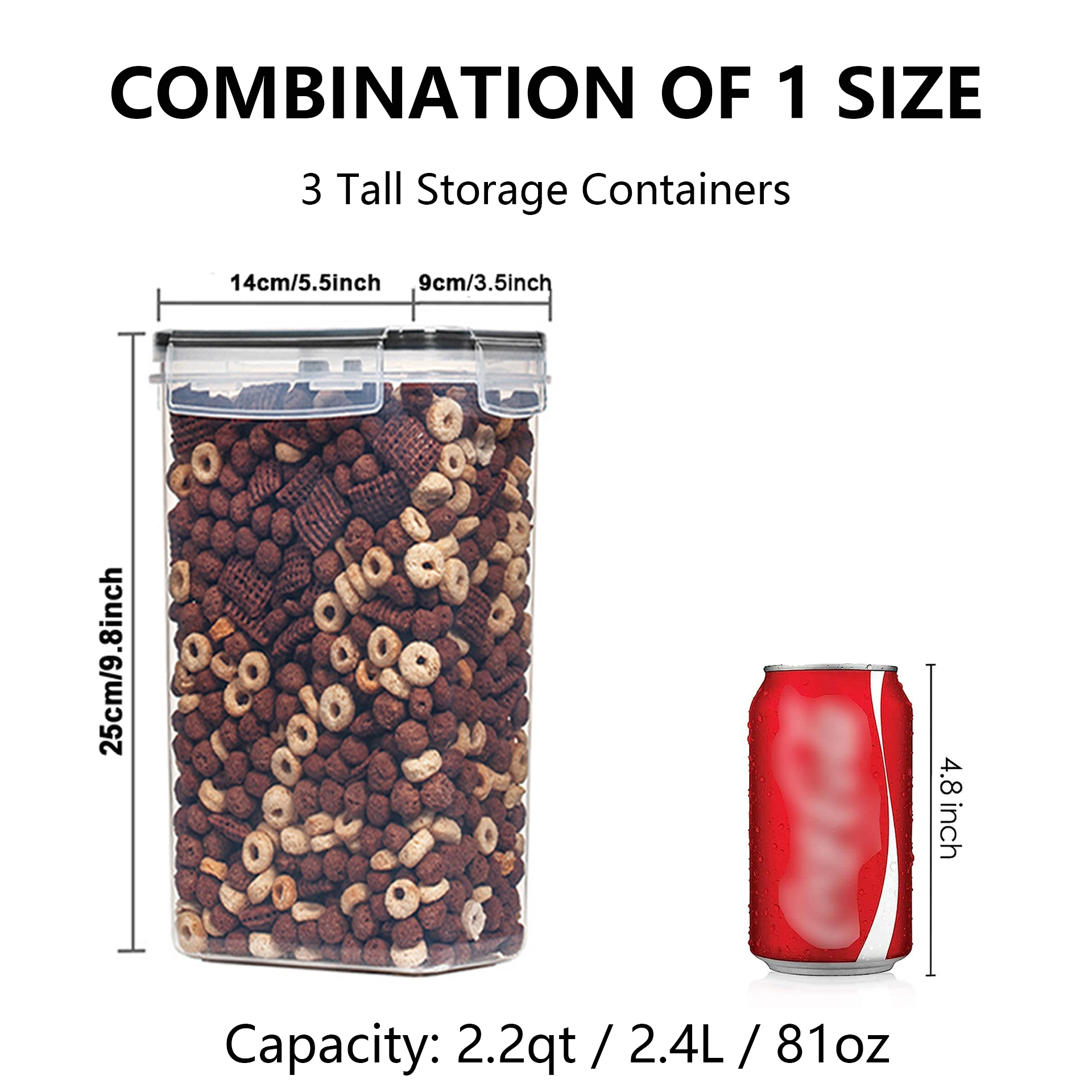 3/6Pcs  Airtight Food Storage  - огляд і ціна Food Storage Large Plastic Containers