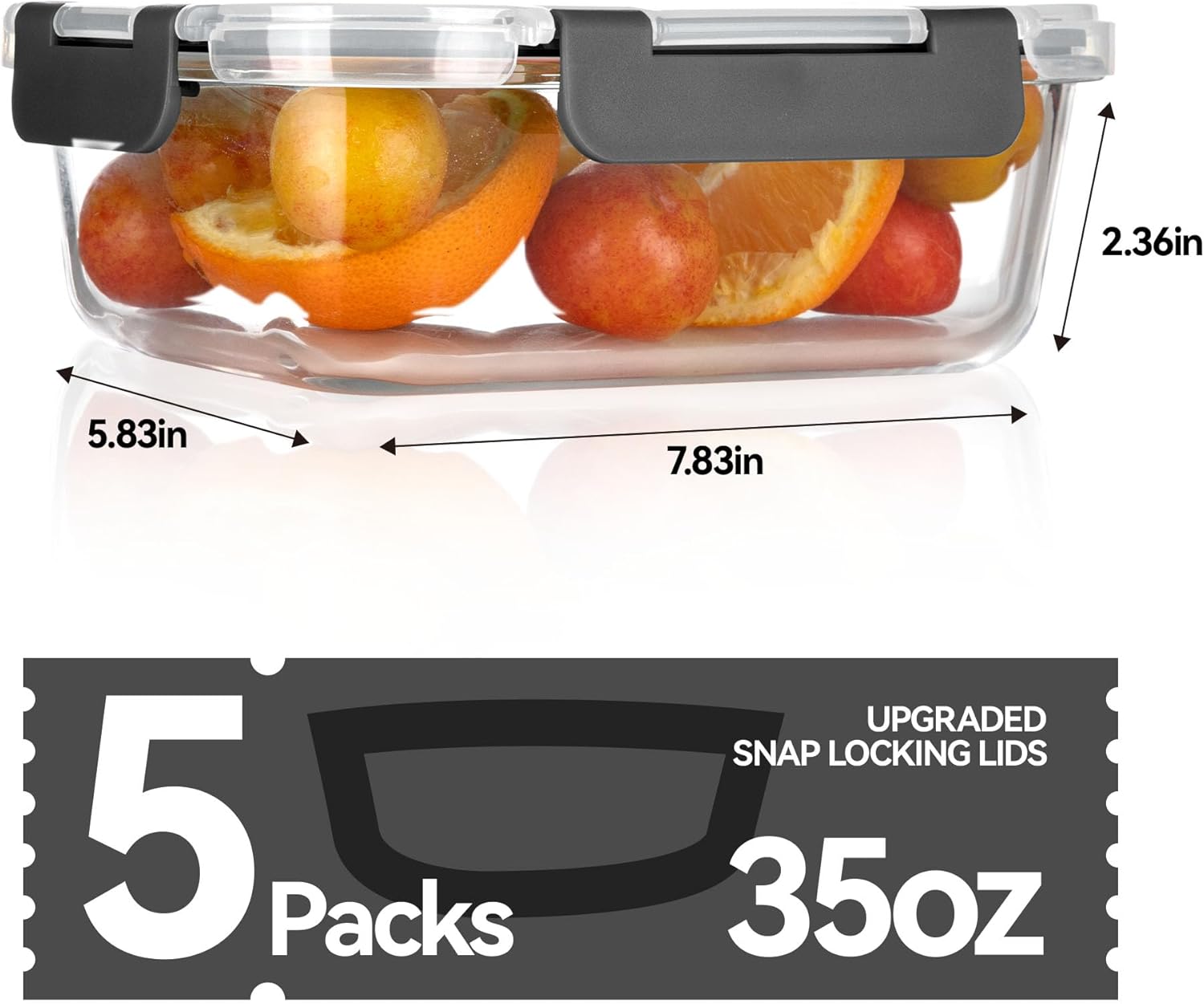 Glass Food Storage Containers, - огляд і ціна Food Storage Boxes